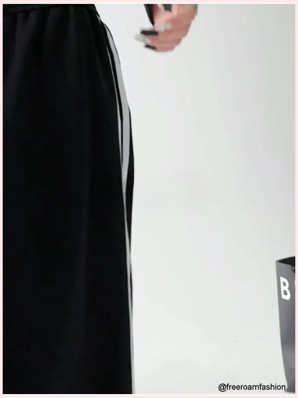 Y2K Wide Leg Baggy Joggers Drawstring Trousers Streetwear Pants
